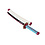 Tanto - Mitsuri Kanroji Tanto sword - Love Pink Nichirin - Metal Demon Slayer Mini Katana - 45