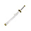 Tanto - Roronoa Zoro Tanto Schwert - Wado Ichimonji - Metall ONE PIECE Mini Katana - 45 cm
