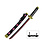 Tanto - Roronoa Zoro Tanto Schwert - Shusui - Metall ONE PIECE Mini Katana - 45 cm