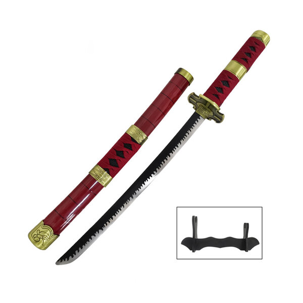(PRE-ORDER) Tanto - Roronoa Zoro Tanto zwaard - Sandai Kitetsu - Metalen ONE PIECE Mini Katana - 45 cm (Beschikbaar begin december)