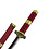 Tanto - Roronoa Zoro Tanto Schwert - Sandai Kitetsu - Metall ONE PIECE Mini Katana - 45 cm