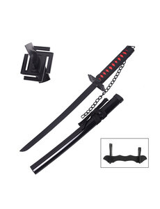 Tanto - Ichigo Bankai Tanto Schwert - Zangetsu - Metall BLEACH Mini Katana - 45 cm