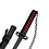 Tanto - Ichigo Bankai Tanto Schwert V2 - Zangetsu - Metall BLEACH Mini Katana - 45 cm