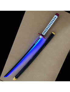  Demon Slayer - Épée lumineuse à LED BLEUE - Giyu Tomioka Katana
