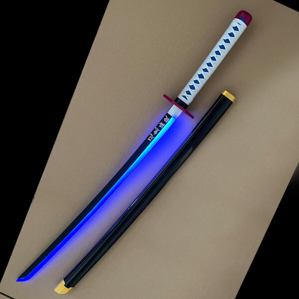 (PRE-COMMANDE) Demon Slayer - Épée lumineuse à LED BLEUE - Giyu Tomioka Katana  (Disponible debut-Novembre)