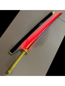  Demon Slayer - Épée lumineuse à LED ROUGE - Yoriichi Tsugikuni Katana