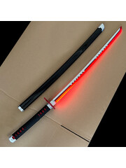  (PRE-COMMANDE) Demon Slayer - Épée Lumineuse à LED ROUGE -  Tanjiro Kamado V2 Katana  (Disponible debut-Novembre)