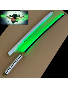  One Piece  - Épée Lumineuse à LED VERT - Wado Ichimonji  - Roronoa Zoro Katana