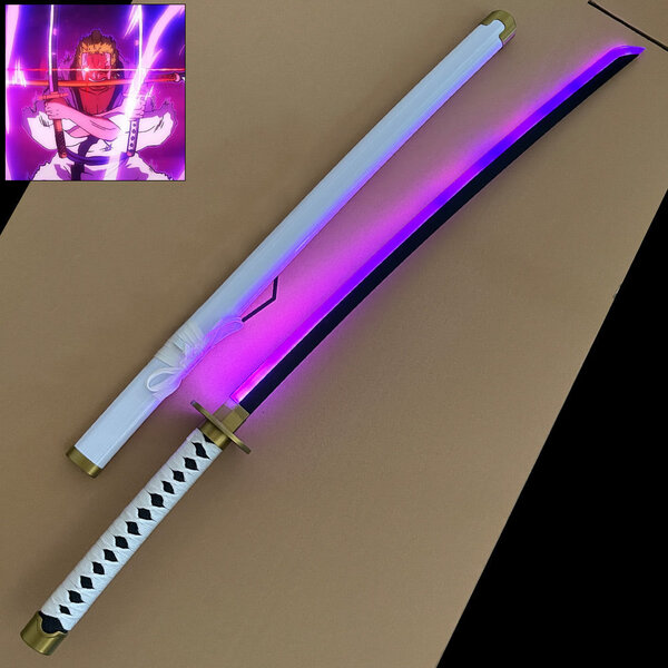 One Piece  - Épée Lumineuse à LED VIOLET - Wado Ichimonji  - Roronoa Zoro Katana