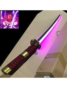 One Piece  - Épée Lumineuse à LED VIOLET - Sandai Kitetsu  - Zoro Roronoa Katana