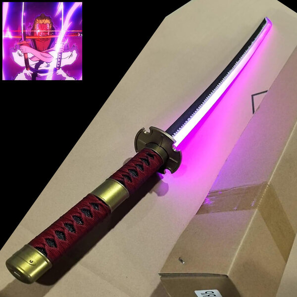 One Piece  - Épée Lumineuse à LED VIOLET - Sandai Kitetsu  - Zoro Roronoa Katana
