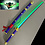 One Piece  - Épée Lumineuse à LED VERT - ENMA - Zoro Roronoa Katana