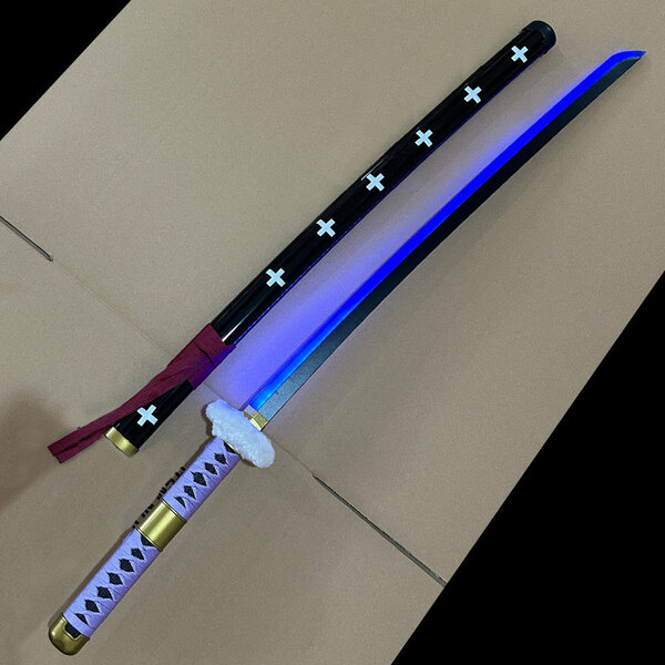 One Piece  - Épée Lumineuse à LED BLEU - Trafalgar Law - Kikoku Katana