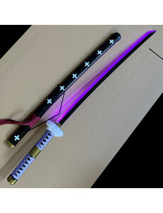 One Piece  - Épée Lumineuse à LED VIOLETT - Trafalgar Law - Kikoku Katana
