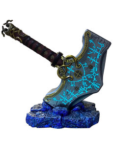  (PRE-ORDER) Deluxe Hamer van Thor - GOD OF WAR - RAGNAROK -  Glow in the Dark - Metaal 1:1 (Beschikbaar vanaf +/- 28 november 2026)