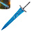 ELDEN RING - Dark Moon Greatsword 122 cm avec Plaque - Épée de Haute Qualité