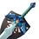 Blauw Master Sword Deluxe met Display  - ZELDA - LINK