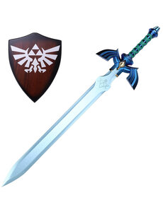  (PRÉCOMMANDE) Master Sword Bleu DeLux avec Présentoir - ZELDA - LINK  (Disponible Fin Juin - Début Juillet)