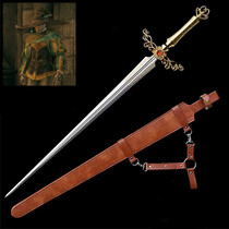 ELDEN RING - Édition Deluxe - Rapière de Rogier avec Fourreau en Cuir - 95cm - Acier de Qualité Premium