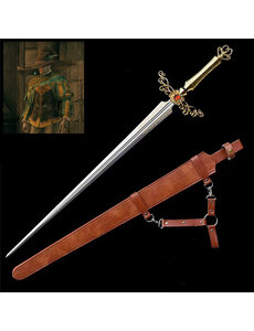ELDEN RING - Deluxe Edition - Rogier’s Rapier met Leren Schede - 95cm - Premium Staal Kwaliteit