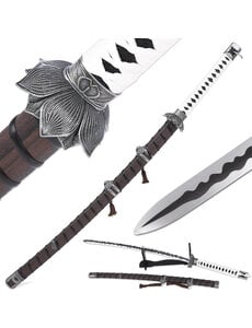  (PRÉCOMMANDE) Épée Lotus Blanc - SEKIRO - Katana Lame Mortelle de Genichiro Ashina - 103cm - Acier Haute Qualité (Disponible Fin Juin - Début Juillet)