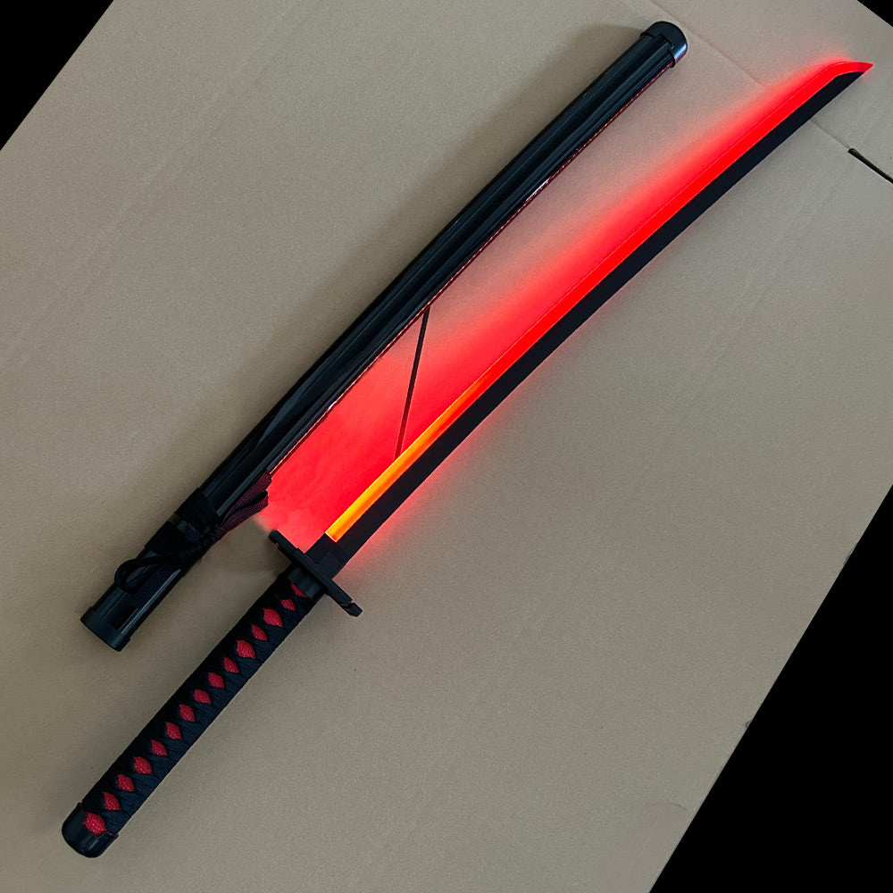 BLEACH  - Épée Lumineuse à LED ROUGE -  Kurosaki Ichigo - Zangetsu Katana