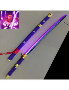 One Piece  - Épée Lumineuse à LED VIOLET - ENMA - Zoro Roronoa Katana