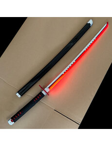 Demon Slayer - ROOD LED - Verlichte Zwaard -  Tanjiro Kamado V2 Katana