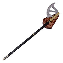 (PRE-ORDER) LORD OF THE RINGS - Replica of Gimli’s Walking Axe - 117cm - With Wooden Display (Available End March)