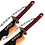 (PRE-ORDER) DEMON SLAYER - Tengen Uzui sword set V2 - Amber Nichirin Blade - Twin swords - Metal  (Available Mid April)