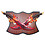 SOLO LEVELING - Doubles Dagues du Roi Démon Baran - Métal 63cm - Sung Jinwoo - Lot de 2 - Avec Support en Bois