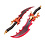 SOLO LEVELING - Doubles Dagues du Roi Démon Baran - Métal 63cm - Sung Jinwoo - Lot de 2 - Avec Support en Bois