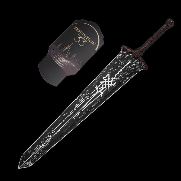 (PRE-ORDER) Clair Obscur EXPEDITION 33 - Simoso - Simon’s Sword - 120cm Steel - Wooden Display Included (Available Mid April)