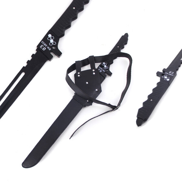KAIJU 8 - Zwaard van Soshiro Hoshina - SW-2033 Katana met Leren Schede - 76cm Metaal
