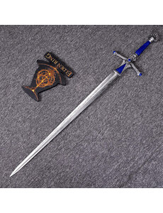  (PRE-ORDER) ELDEN RING - BLAUWE Carian Greatsword van Rellana - Twin Moon Knight Zwaard - Met Houten Display (Beschikbaar Half April)