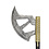 LORD OF THE RINGS - Replica of Gimli’s Walking Axe - 117cm - With Wooden Display