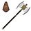 LORD OF THE RINGS - Replica van Gimli’s Double Bladed Battle Axe - 90cm - Met Houten Display