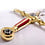 (PRE-ORDER) FREEMASON – Flame-Bladed Masonic Tyler Sword (Flamberge) – Ceremonial with Wooden Display Plaque | Square and Compasses (±101 cm) (Available from approx. 28 November 2026)