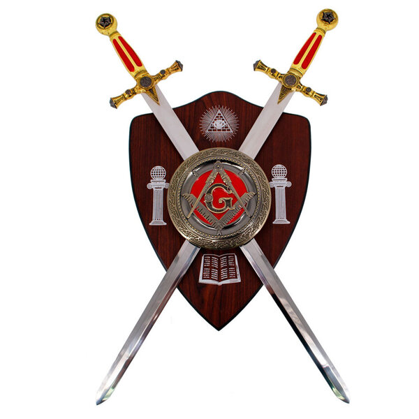 (PRE-ORDER) VRIJMETSELAAR – Rode Zwaarden & Schild Set (Beschikbaar vanaf half december 2026)
