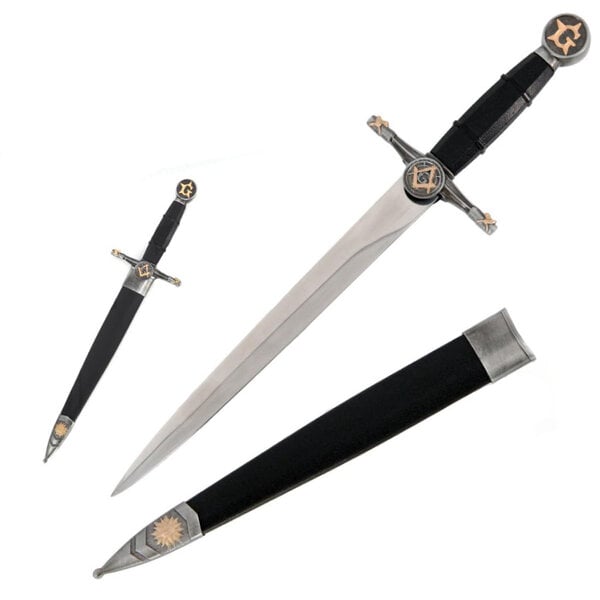 (PRE-ORDER) FREEMASON –Sun Dagger Meridian Blade with Letter G and Sun Symbol (Available from mid-December 2026)