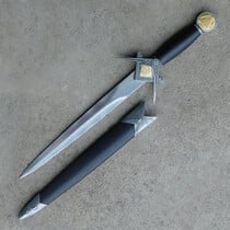 (PRE-ORDER) FREEMASON – Master Mason Dagger with Pyramid Sun and Moon and Gold Letter G (Available from mid-December 2026)
