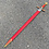(PRE-ORDER) TEMPELIER Zwaard Rood en Goud met Rood Kruis – Royal Red Decoratief Ridderzwaard met Leren Schede (Beschikbaar vanaf half december 2026)