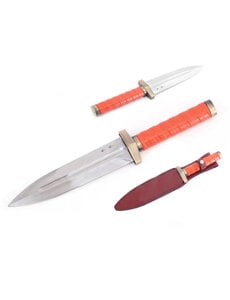  (PRÉCOMMANDE) Dague Thorfinn Vinland Saga Réplique Brun-Orange (42 cm) – Couteau Cosplay Viking avec Fourreau (Disponible à partir de mi-décembre 2026)