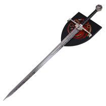 (VORBESTELLUNG) House of the Dragon Blackfyre Schwert Replik (120 cm) – Targaryen Fantasy Schwert mit Wandhalterung (Verfügbar ab Mitte Dezember 2026)