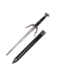  (PRÉCOMMANDE) THE WITCHER 3 - Dague Réplique – Couteau Runique Argenté de Geralt (42 cm) (Disponible à partir de mi-décembre 2026)