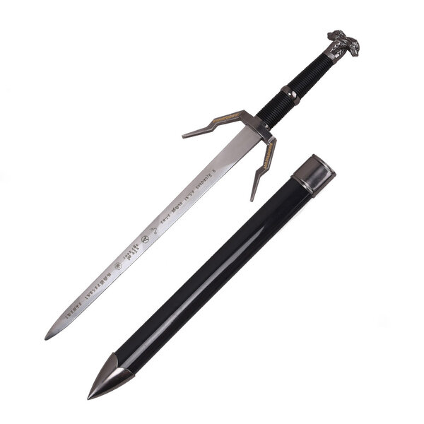 (VORBESTELLUNG) THE WITCHER 3 - Dolch Replik – Geralt Silbernes Runen-Messer (42 cm) (Verfügbar ab Mitte Dezember 2026)