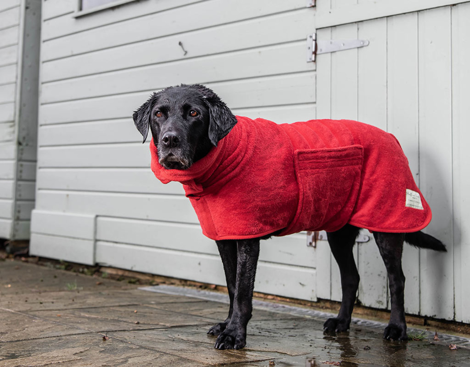 Dog Drying Coat | Ruff & Tumble |Brick Red