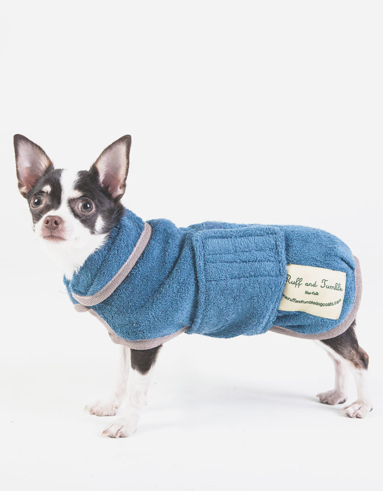 Dog Drying Coat | Ruff & Tumble |  Sandringham Blue