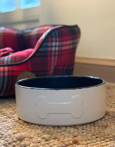 Ceramic Dog Bowl | Navy