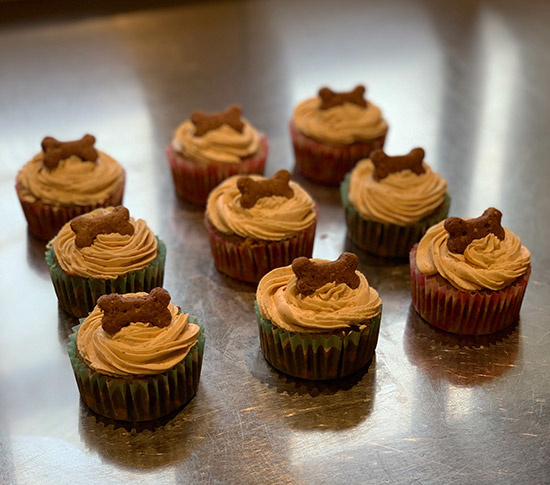 Peanut Butter & Banana Pupcakes